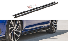 Laden Sie das Bild in den Galerie-Viewer, Maxton Design Seitenschweller Ansatz passend für V.4 VW Golf 7 R GTI Facelift schwarz Hochglanz