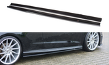 Maxton Design Seitenschweller Ansatz passend für Audi S3 / A3 S-Line 8V / 8V FL Hatchback schwarz Hochglanz