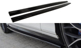 Maxton Design Seitenschweller Ansatz passend für BMW 1er F20/F21 M-Power  schwarz Hochglanz