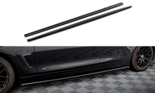 Laden Sie das Bild in den Galerie-Viewer, Maxton Design Seitenschweller Ansatz für BMW 4er Gran Coupe F36 schwarz Hochglanz