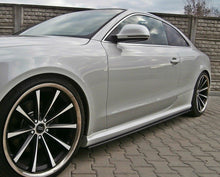 Laden Sie das Bild in den Galerie-Viewer, Maxton Design Seitenschweller Ansatz passend für Audi RS5 8T / 8T FL  schwarz Hochglanz