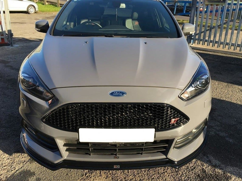 Maxton Design Front Ansatz passend für V.3 Ford Focus ST Mk3 FL schwarz Hochglanz