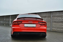Laden Sie das Bild in den Galerie-Viewer, Maxton Design Spoiler CAP passend für AUDI A7 S-LINE (FACELIFT) schwarz Hochglanz