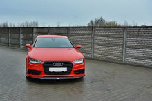 Laden Sie das Bild in den Galerie-Viewer, Maxton Design Front Ansatz passend für Audi S7 / A7 S-Line C7 FL schwarz Hochglanz