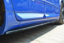 Laden Sie das Bild in den Galerie-Viewer, Maxton Design Seitenschweller Ansatz passend für Audi S4 / A4 / A4 S-Line B6 / B7  schwarz Hochglanz