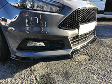 Laden Sie das Bild in den Galerie-Viewer, Maxton Design Front Ansatz passend für V.3 Ford Focus ST Mk3 FL schwarz Hochglanz