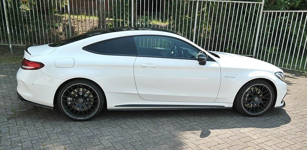 Maxton Design Seitenschweller Ansatz passend für Mercedes C-Klasse C205 63 AMG Coupe schwarz Hochglanz