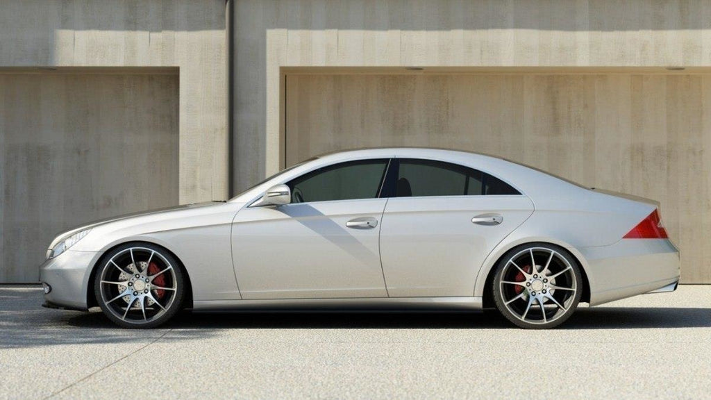 Maxton Design Seitenschweller Ansatz passend für MERCEDES CLS C219 schwarz Hochglanz