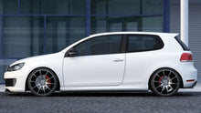 Laden Sie das Bild in den Galerie-Viewer, Maxton Design Seitenschweller Ansatz passend für VW GOLF 6 GTI 35TH / R20 schwarz Hochglanz