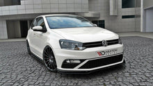 Laden Sie das Bild in den Galerie-Viewer, Maxton Design Front Ansatz passend für v.2 VW POLO MK5 GTI Facelift schwarz Hochglanz