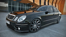 Laden Sie das Bild in den Galerie-Viewer, Maxton Design Seitenschweller Ansatz passend für MERCEDES E-KLASSE W211 AMG schwarz Hochglanz