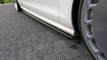 Laden Sie das Bild in den Galerie-Viewer, Maxton Design Seitenschweller Ansatz passend für Audi S6 / A6 S-Line C7  schwarz Hochglanz