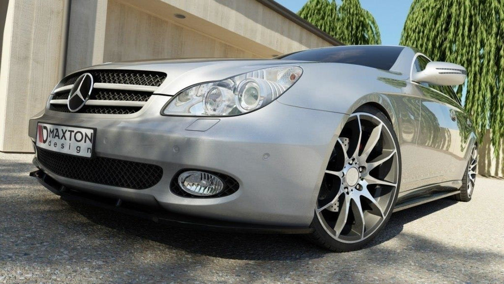 Maxton Design Seitenschweller Ansatz passend für MERCEDES CLS C219 schwarz Hochglanz