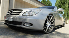 Laden Sie das Bild in den Galerie-Viewer, Maxton Design Seitenschweller Ansatz passend für MERCEDES CLS C219 schwarz Hochglanz