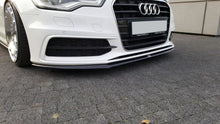 Laden Sie das Bild in den Galerie-Viewer, Maxton Design Front Ansatz passend für V.2 Audi S6 / A6 S-Line C7 schwarz Hochglanz