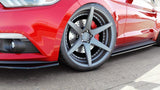 Maxton Design Seitenschweller Ansatz passend für Ford Mustang Mk6 schwarz Hochglanz