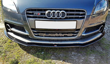 Laden Sie das Bild in den Galerie-Viewer, Maxton Design Front Ansatz passend für V.1 Audi TT S Mk2 (8J) schwarz Hochglanz