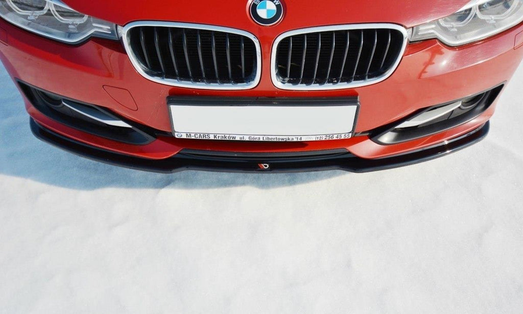 Maxton Design Front Ansatz passend für V.1 BMW 3er F30 schwarz Hochglanz