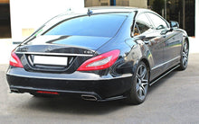 Laden Sie das Bild in den Galerie-Viewer, Maxton Design Seitenschweller Ansatz passend für Mercedes CLS C218 schwarz Hochglanz