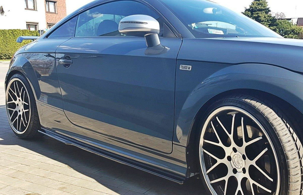 Maxton Design Seitenschweller Ansatz passend für Audi TT S / TT S-Line 8J  schwarz Hochglanz