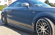 Laden Sie das Bild in den Galerie-Viewer, Maxton Design Seitenschweller Ansatz passend für Audi TT S / TT S-Line 8J  schwarz Hochglanz