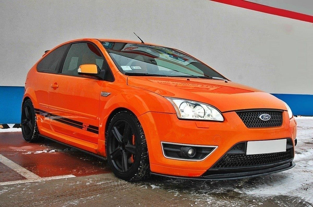Maxton Design Seitenschweller Ansatz passend für Ford Focus ST Mk2 schwarz Hochglanz