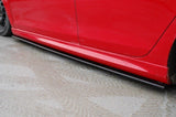 Maxton Design Seitenschweller Ansatz passend für VW GOLF 6 GTI 35TH / R20 schwarz Hochglanz