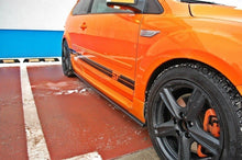 Laden Sie das Bild in den Galerie-Viewer, Maxton Design Seitenschweller Ansatz passend für Ford Focus ST Mk2 schwarz Hochglanz