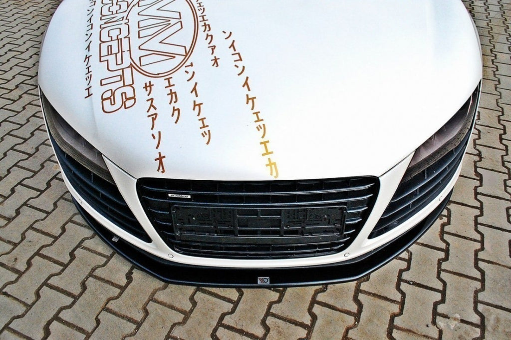 Maxton Design Front Ansatz passend für Audi R8 Mk.1 schwarz Hochglanz