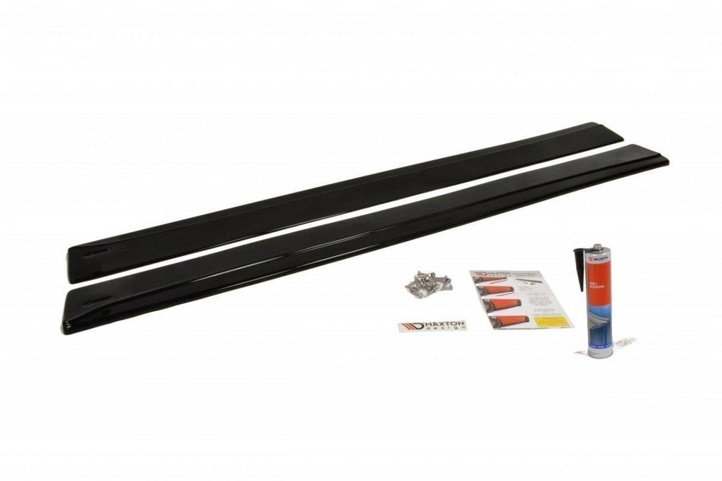 Maxton Design Seitenschweller Ansatz passend für TOYOTA CELICA T23 TS vor Facelift schwarz Hochglanz