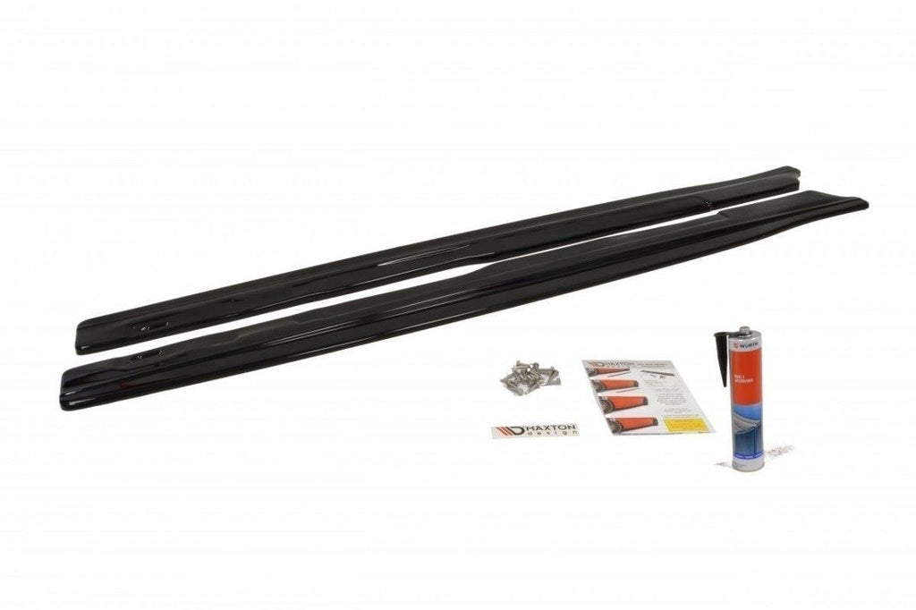 Maxton Design Seitenschweller Ansatz passend für BMW 6er Gran Coupe M Paket schwarz Hochglanz