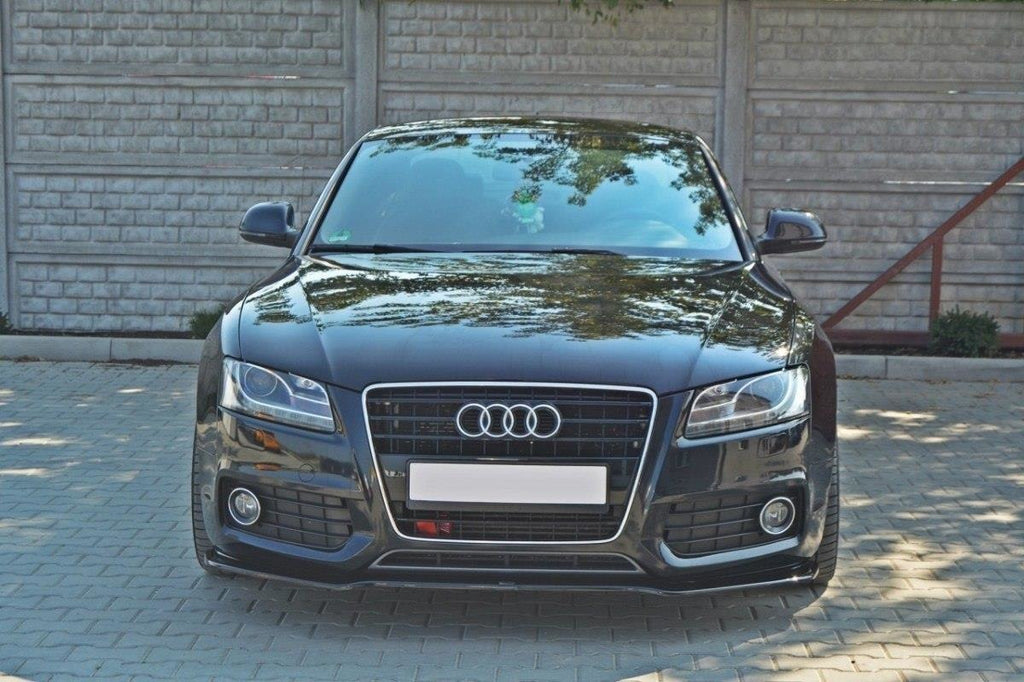Maxton Design Front Ansatz passend für Audi S5 / A5 S-Line 8T schwarz Hochglanz
