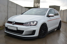 Laden Sie das Bild in den Galerie-Viewer, Maxton Design Seitenschweller Ansatz passend für VW GOLF 7 GTI PREFACE/FACELIFT (breit) schwarz Hochglanz