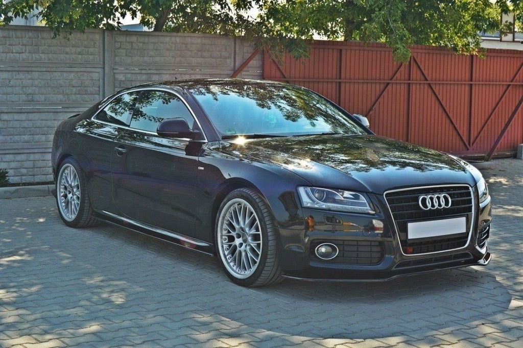 Maxton Design Seitenschweller Ansatz passend für Audi S5 / A5 / A5 S-Line 8T / 8T FL schwarz Hochglanz