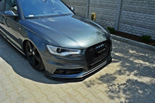 Laden Sie das Bild in den Galerie-Viewer, Maxton Design Front Ansatz passend für V.1 Audi S6 / A6 S-Line C7 schwarz Hochglanz