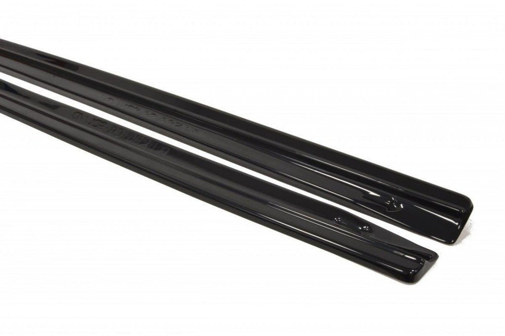 Maxton Design Seitenschweller Ansatz passend für Audi RS6 C6 schwarz Hochglanz