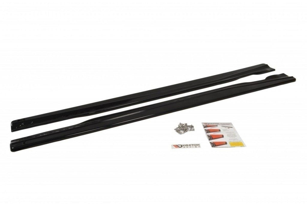 Maxton Design Seitenschweller Ansatz passend für MERCEDES CLA 45 AMG C117/A45 AMG W176 (vor Facelift) schwarz Hochglanz