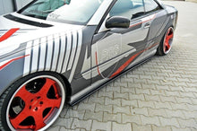 Laden Sie das Bild in den Galerie-Viewer, Maxton Design Seitenschweller Ansatz passend für MERCEDES CL-KLASSE C215 schwarz Hochglanz
