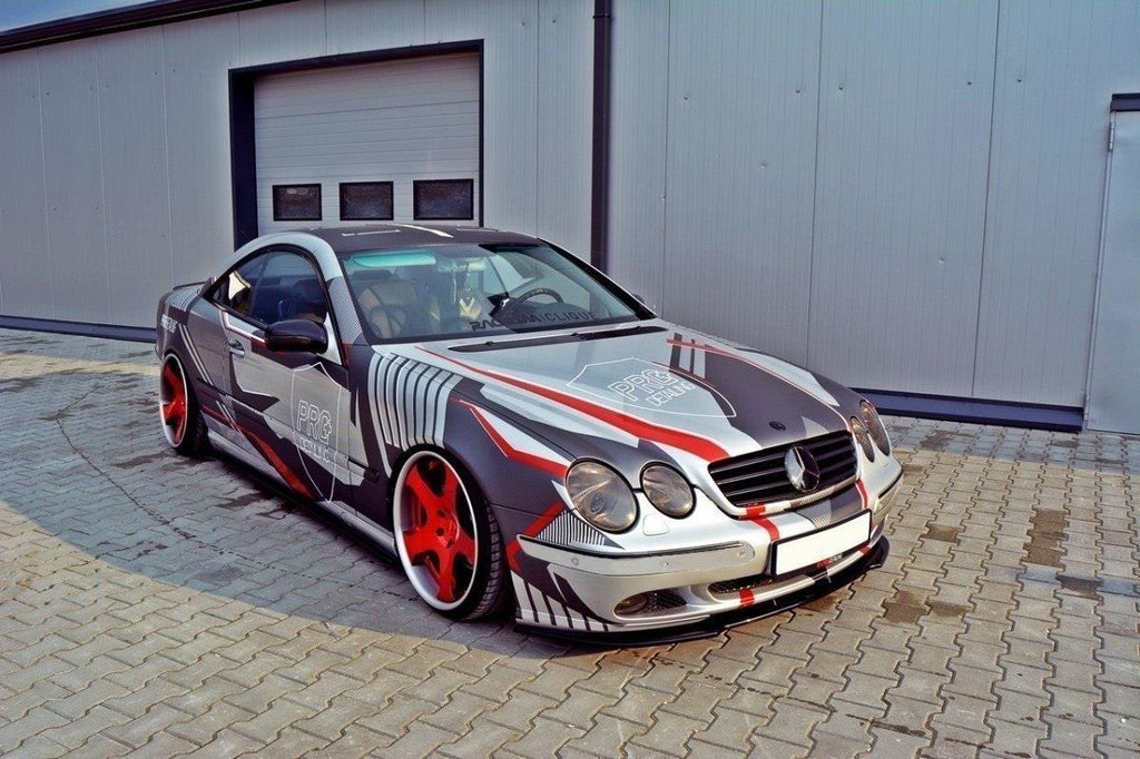 Maxton Design Front Ansatz passend für MERCEDES CL-KLASSE C215 schwarz Hochglanz