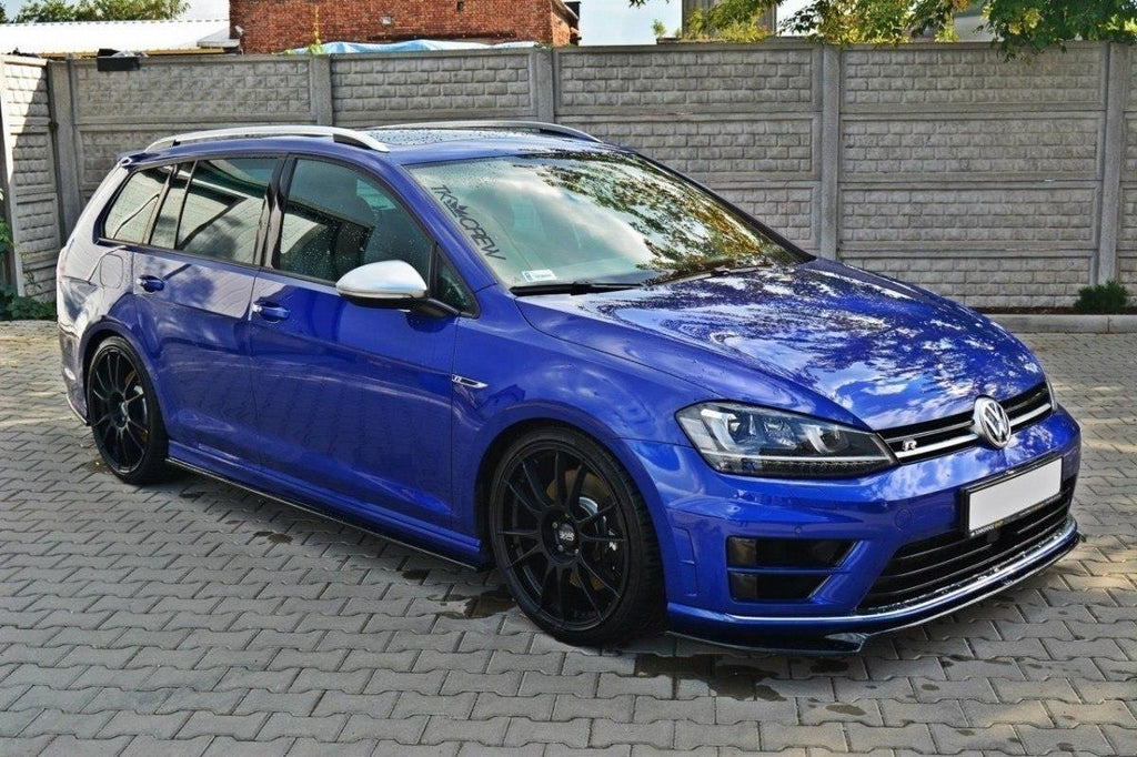 Maxton Design Seitenschweller Ansatz passend für VW GOLF 7 R HATCHBACK & Kombi schwarz Hochglanz