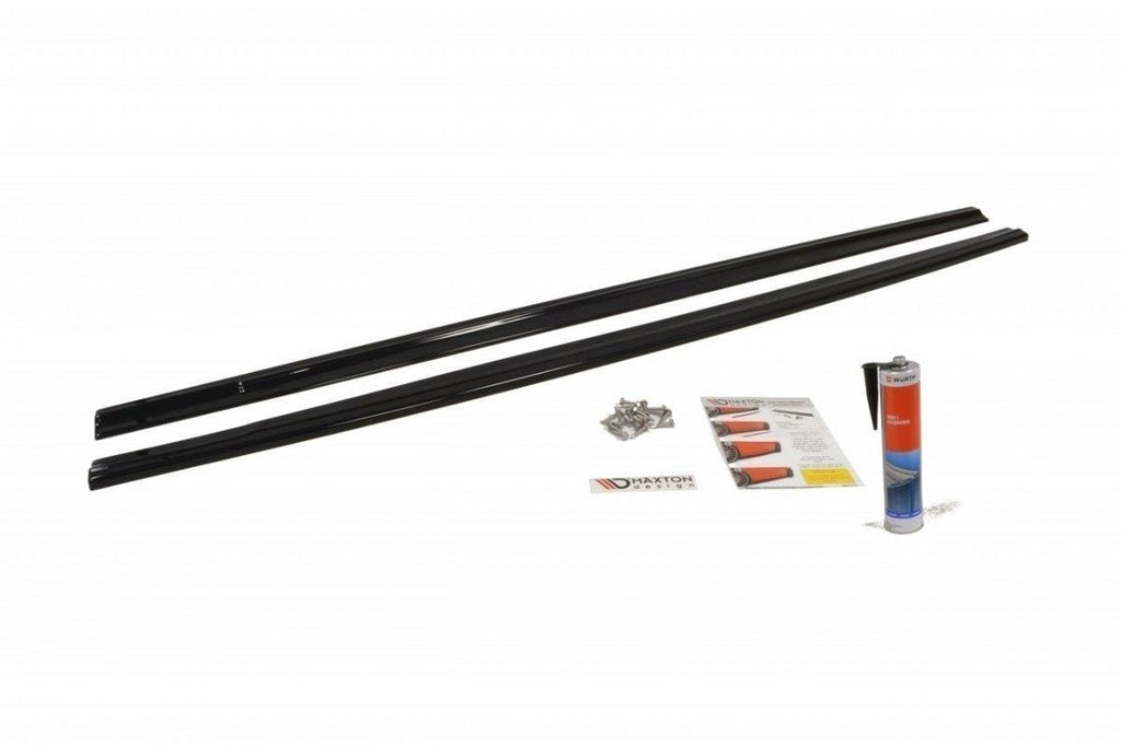 Maxton Design Seitenschweller Ansatz passend für Ford Focus ST Mk2 FL schwarz Hochglanz