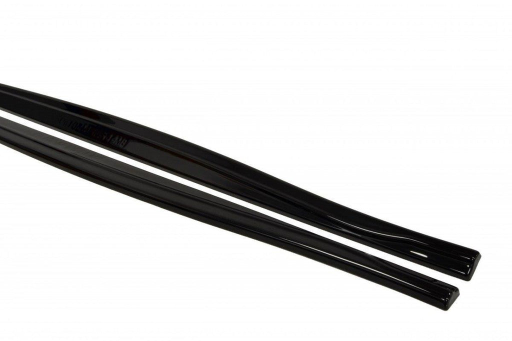 Maxton Design Seitenschweller Ansatz passend für BMW 1er F20/F21 M-Power Facelift schwarz Hochglanz