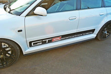 Laden Sie das Bild in den Galerie-Viewer, Maxton Design Seitenschweller Ansatz passend für AUDI RS4 B5 schwarz Hochglanz