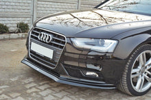 Laden Sie das Bild in den Galerie-Viewer, Maxton Design Front Diffuser V.2 Audi A4 B8 FL schwarz Hochglanz