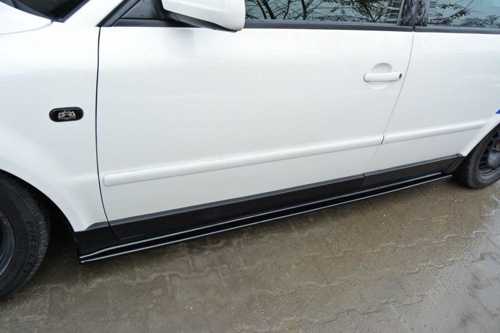 Maxton Design Seitenschweller Ansatz passend für VW PASSAT B5 schwarz Hochglanz
