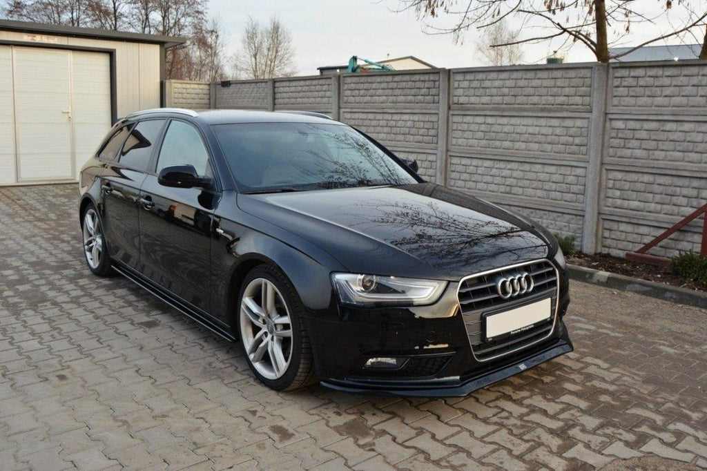 Maxton Design Front Diffuser V.2 Audi A4 B8 FL schwarz Hochglanz