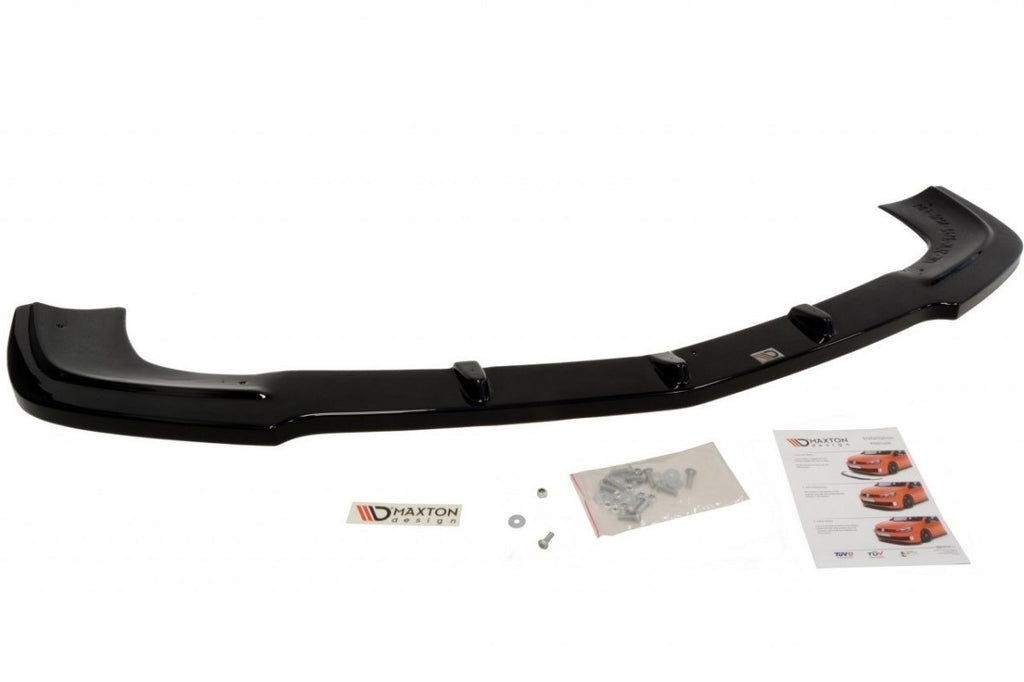 Maxton Design Front Ansatz passend für MERCEDES SLK R172 STANDARD/AMG schwarz Hochglanz