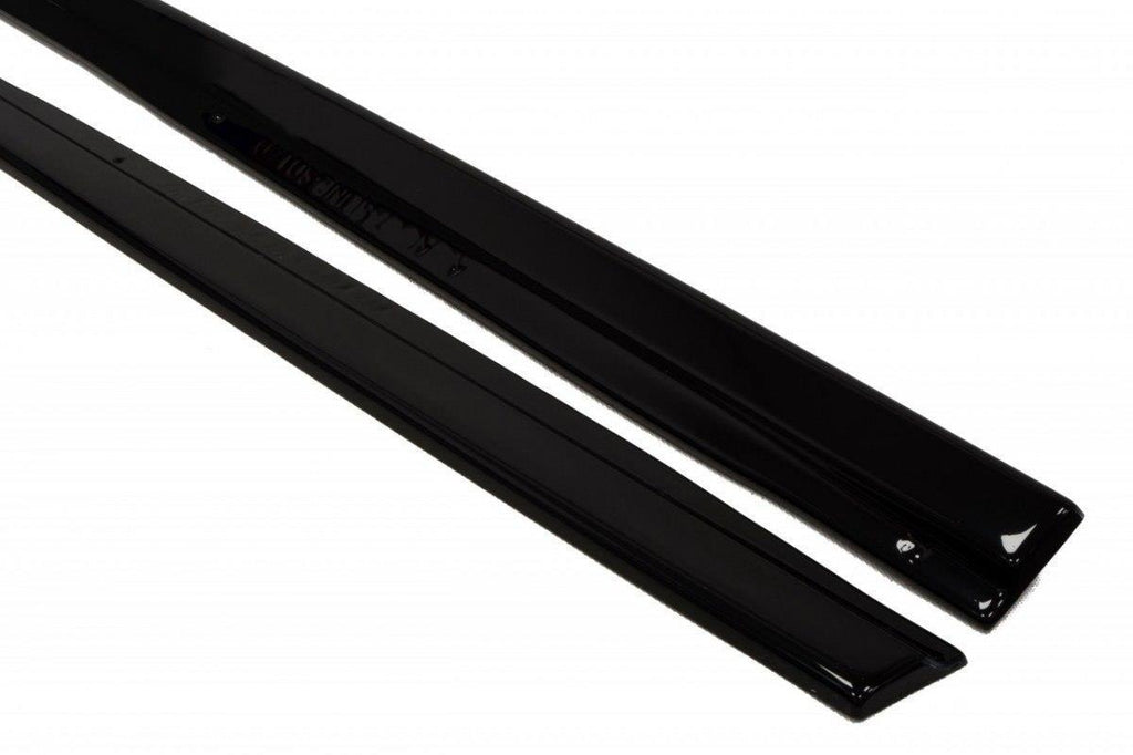 Maxton Design Seitenschweller Ansatz passend für Audi S6 / A6 S-Line C7  schwarz Hochglanz