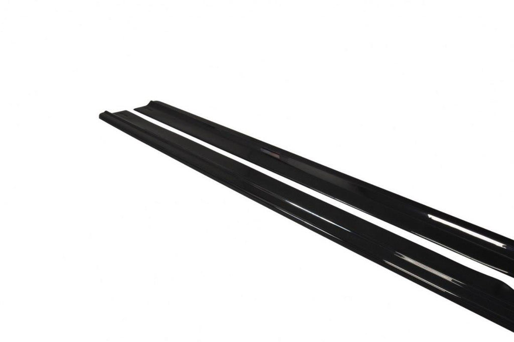Maxton Design Seitenschweller Ansatz passend für Audi A8 D4 schwarz Hochglanz