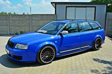 Laden Sie das Bild in den Galerie-Viewer, Maxton Design Seitenschweller Ansatz passend für Audi RS6 C5 schwarz Hochglanz
